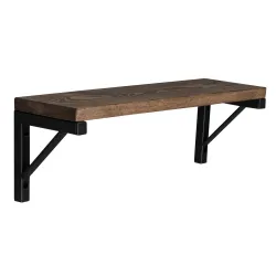 Półka typu loft z drewna i stali PW02